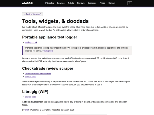 tools screenshot