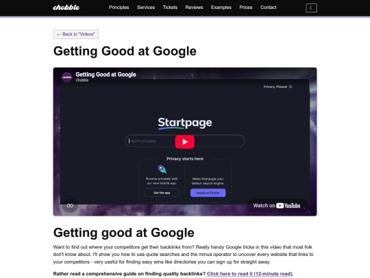 videos/getting-good-at-google screenshot
