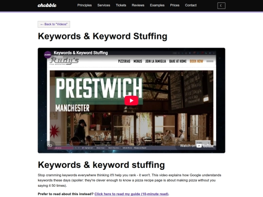 videos/keywords-and-keyword-stuffing screenshot