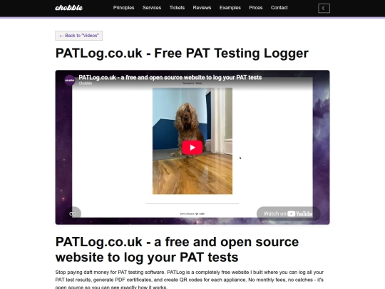 videos/patlog-pat-testing screenshot