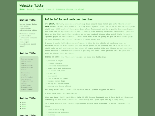 index screenshot
