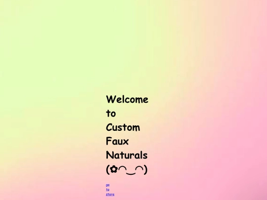 customfauxnaturals/opening page/cfnopening screenshot