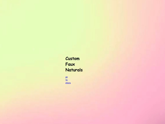 customfauxnaturals/opening page/cfnwelcome screenshot