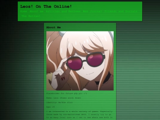 aboutme screenshot