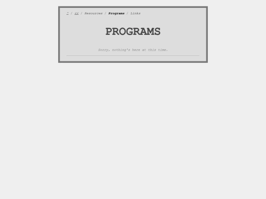 programs screenshot