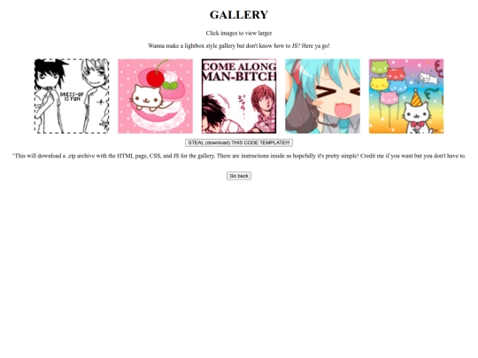 gallery code/gallery_template screenshot