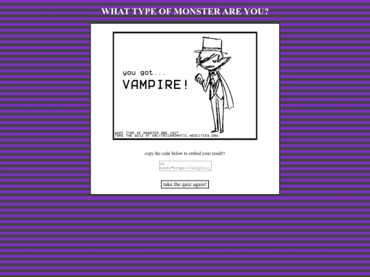 quiz/vampire screenshot