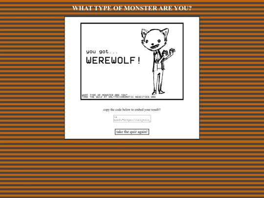 quiz/werewolf screenshot