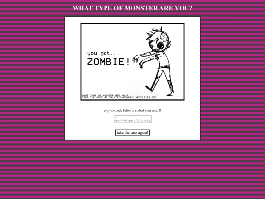 quiz/zombie screenshot