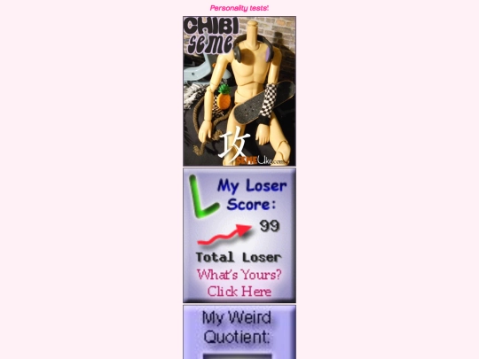 quizzes screenshot