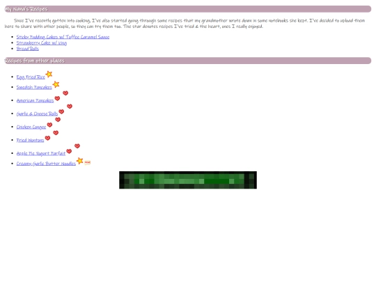 recipes screenshot