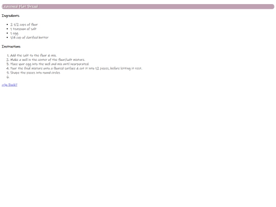 recipes/flat_bread screenshot