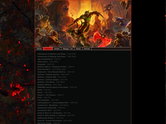 games screenshot