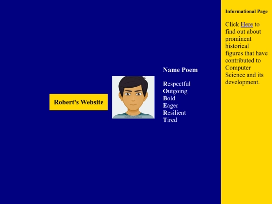 Robert'sWebsite screenshot