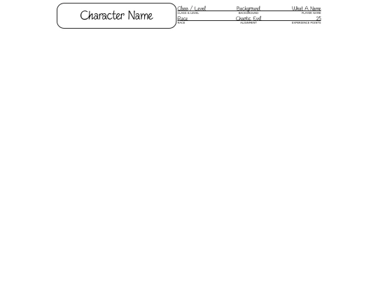 cate/charactersheet screenshot