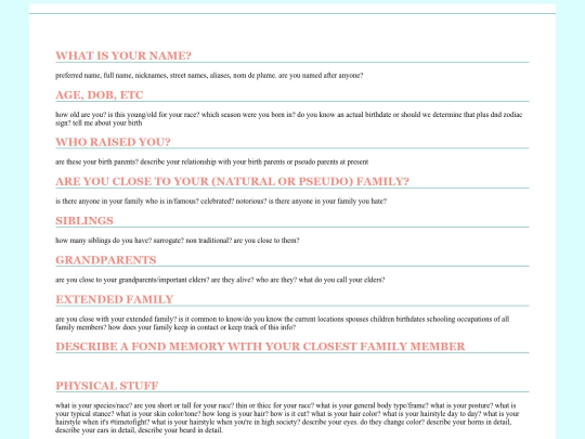 questions screenshot