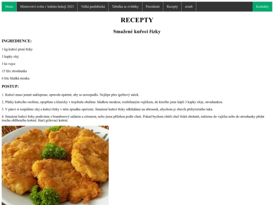 recept screenshot
