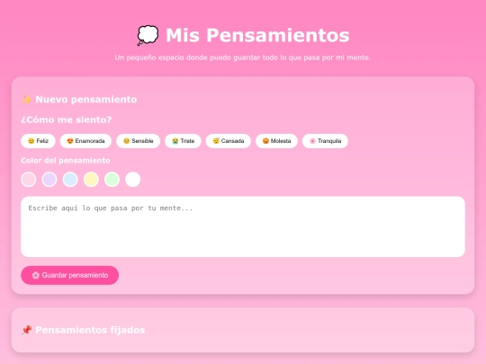 pensamientos screenshot
