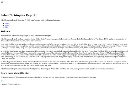 splash-page screenshot