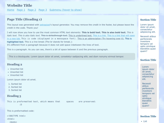 index screenshot