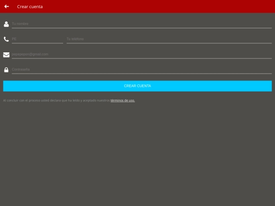 apptumovil/register screenshot