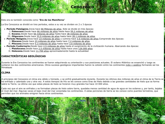 Cenozoico screenshot