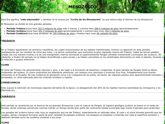 Mesozoico screenshot