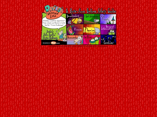 Nickelodeon (1999/A Byte-Sized Online Safety Guide/A Byte-Size Online Safety Guide screenshot