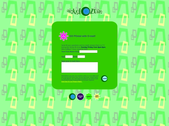 Nickelodeon (1999/Nickel-O-Zone/O-Mail/o-mail screenshot