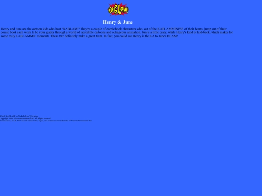 Nickelodeon (1999/TV Shows/KABLAM!/Characters/Nickelodeon! TV Shows_files/p150t2c1content screenshot