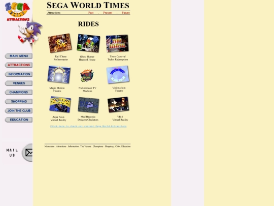 Segaworld_Sydney/Attractions/Sega World Attractions screenshot