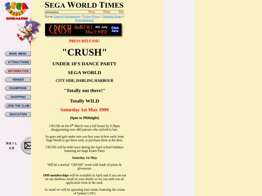 Segaworld_Sydney/Information/Crush/crush screenshot