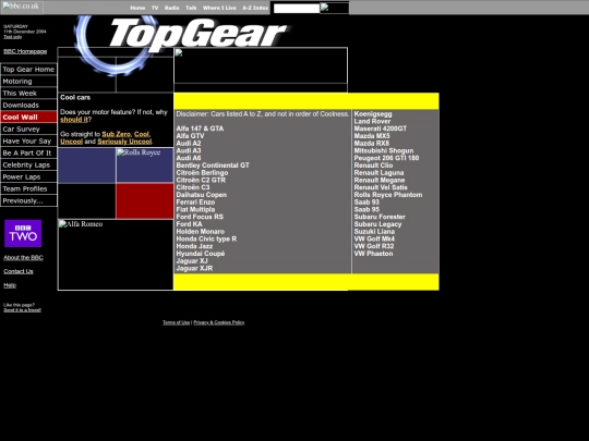 topgear/coolwall/cool.shtml screenshot