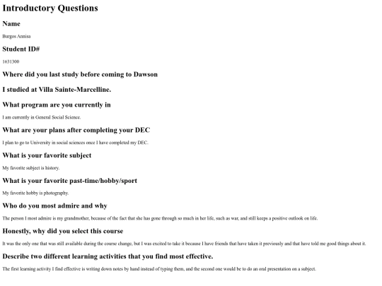 Web Pages/First HTML Web page BURGOS screenshot