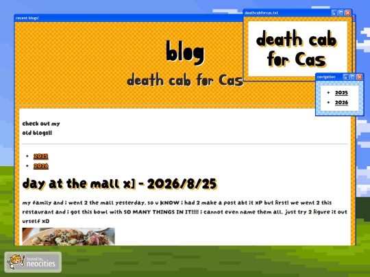 blogtest screenshot