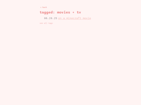 blog/tag/movies screenshot