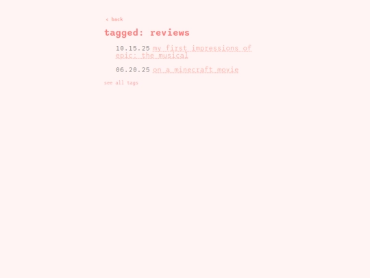 blog/tag/reviews screenshot