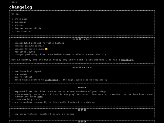 changelog screenshot