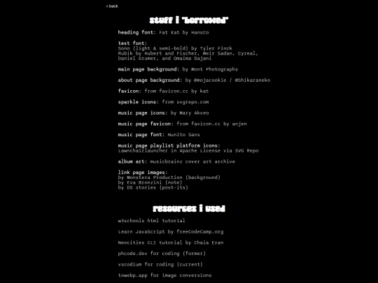 credits screenshot