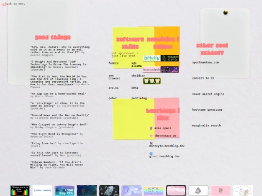 links screenshot