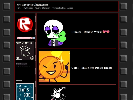 subsites/chars screenshot
