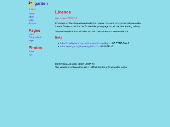 licence screenshot