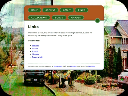 links screenshot