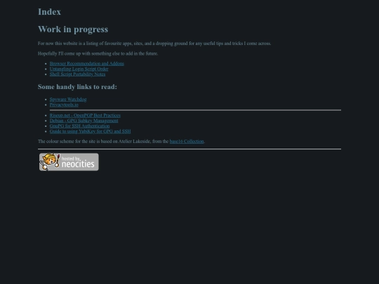 index screenshot