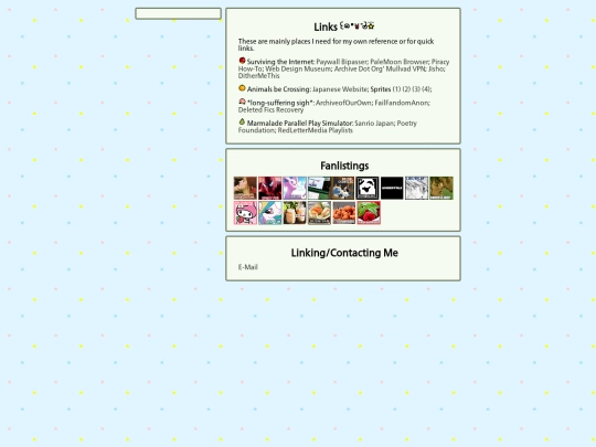 links screenshot