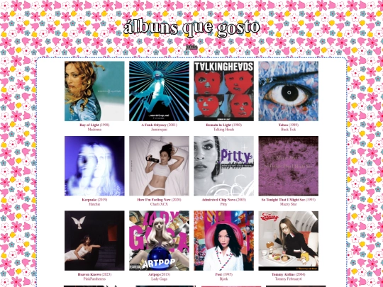 musica/albuns screenshot