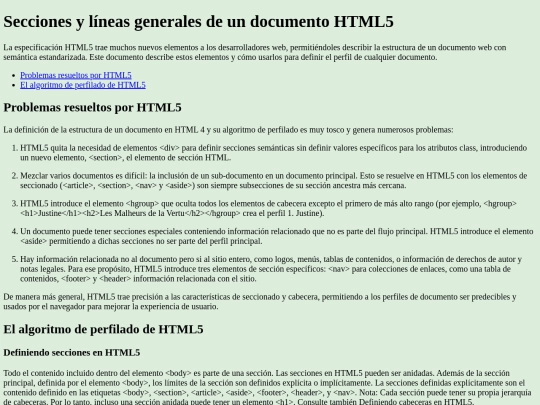 Secciones-Documento-HTML5 screenshot