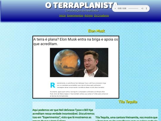Terra Plana/celebridades screenshot