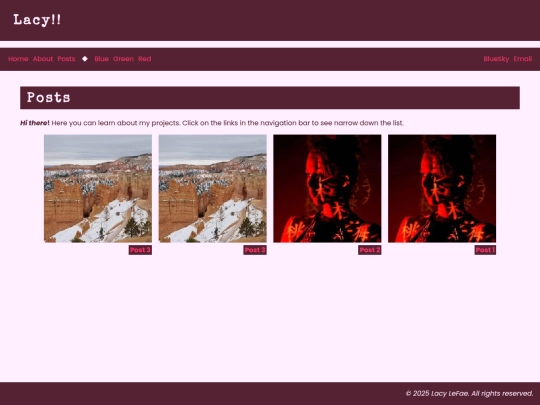 posts screenshot