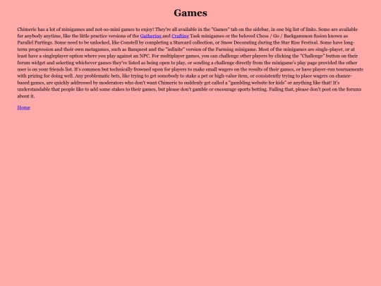 Games screenshot